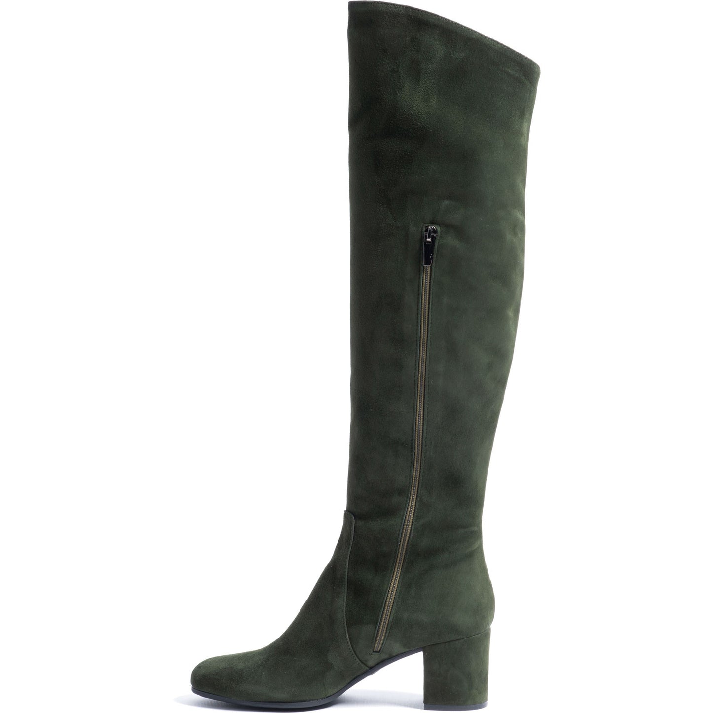 Product image for Herring Varese ladies rubber-soled boots in green suede