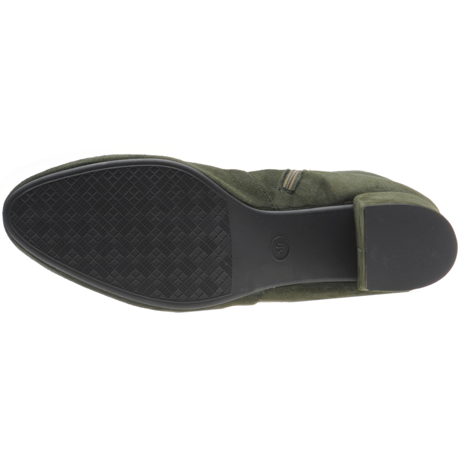 Product image for Herring Varese ladies rubber-soled boots in green suede