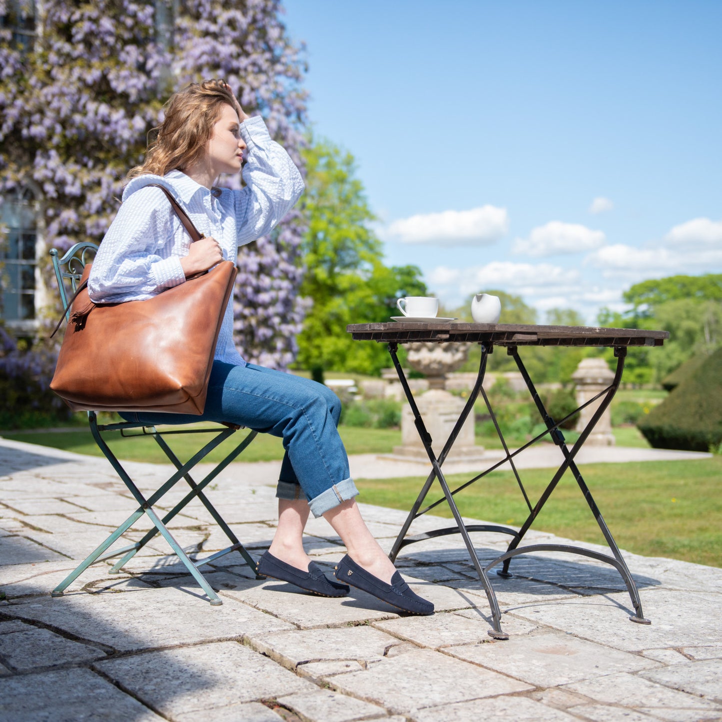 Product image for Herring Vixen Tote Bag in brown waxy calf