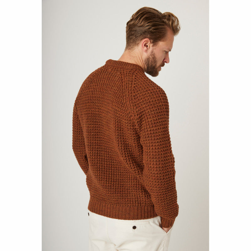 Product image for Herring Waffle Jumper by Peregrine in cinnamon