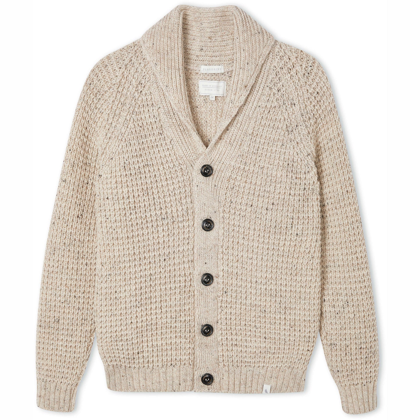 Product image for Herring Waffle Shawl Cardigan by Peregrine in skiddaw