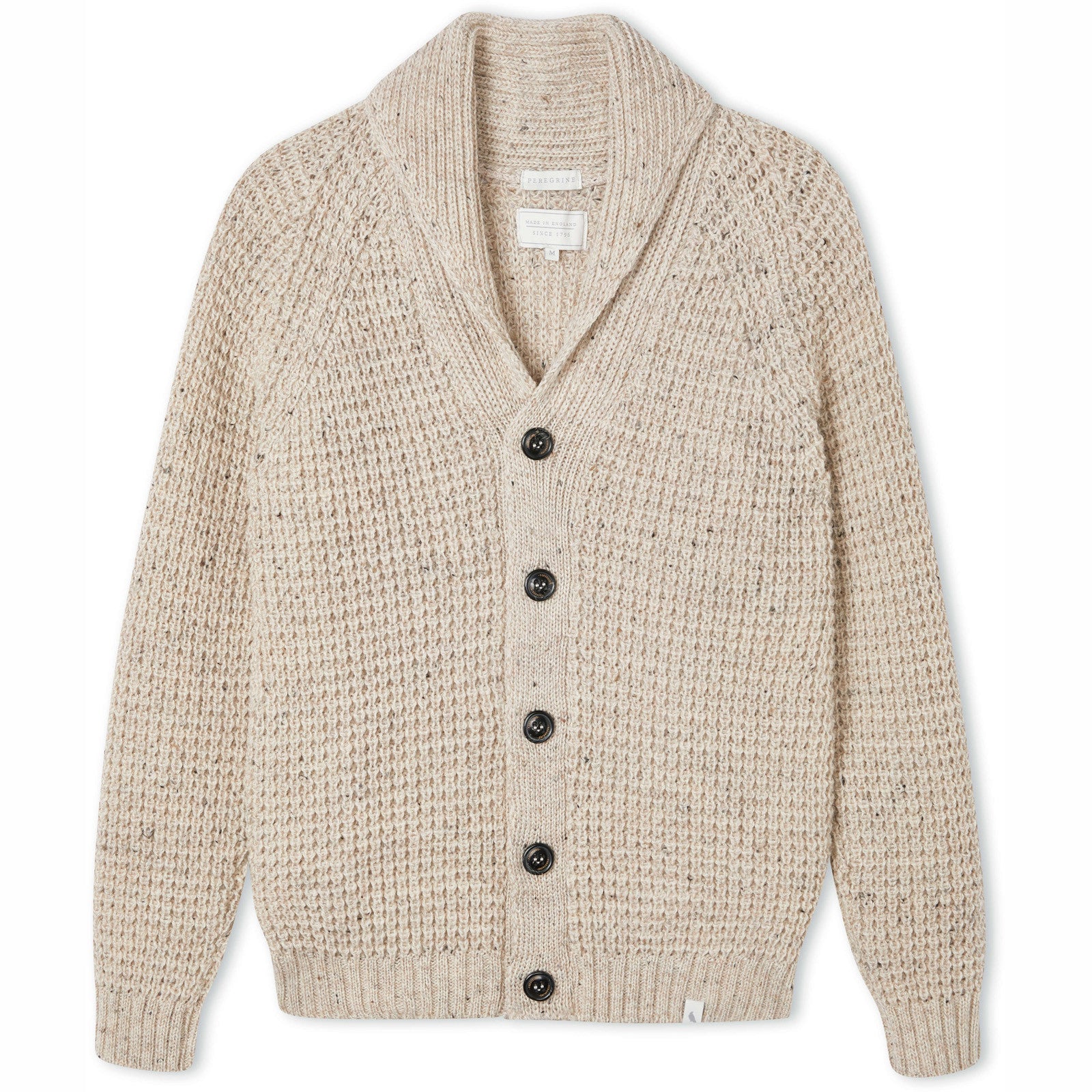 Product image for Herring Waffle Shawl Cardigan by Peregrine in skiddaw