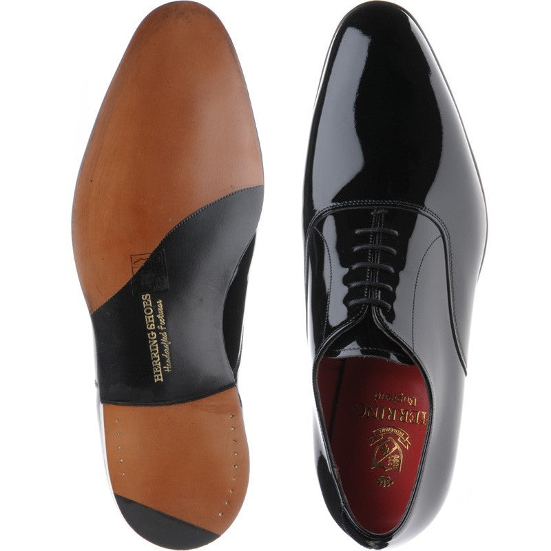 Product image for Herring Waltz II mens Oxfords in black patent