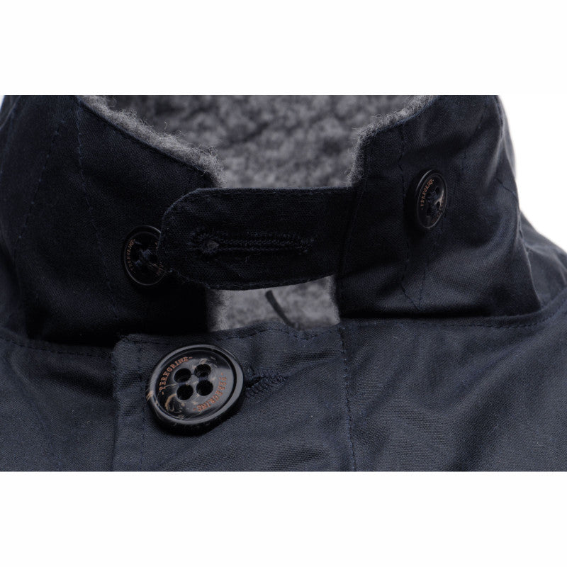 Product image for Herring Warm Lined Teddy Jacket by Peregrine in navy