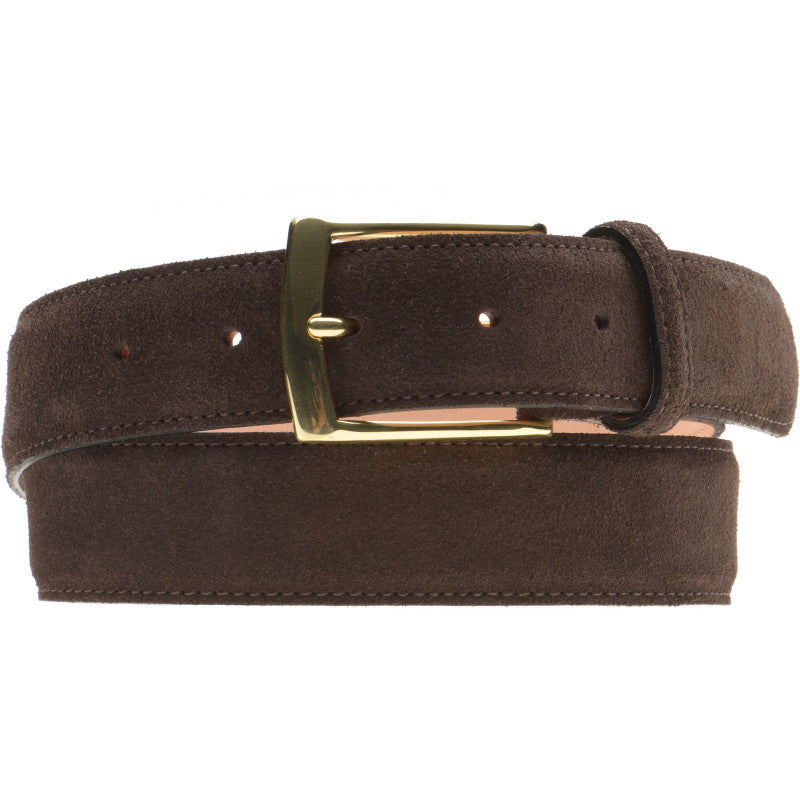 Product image for Herring Westminster Belt in dark brown suede
