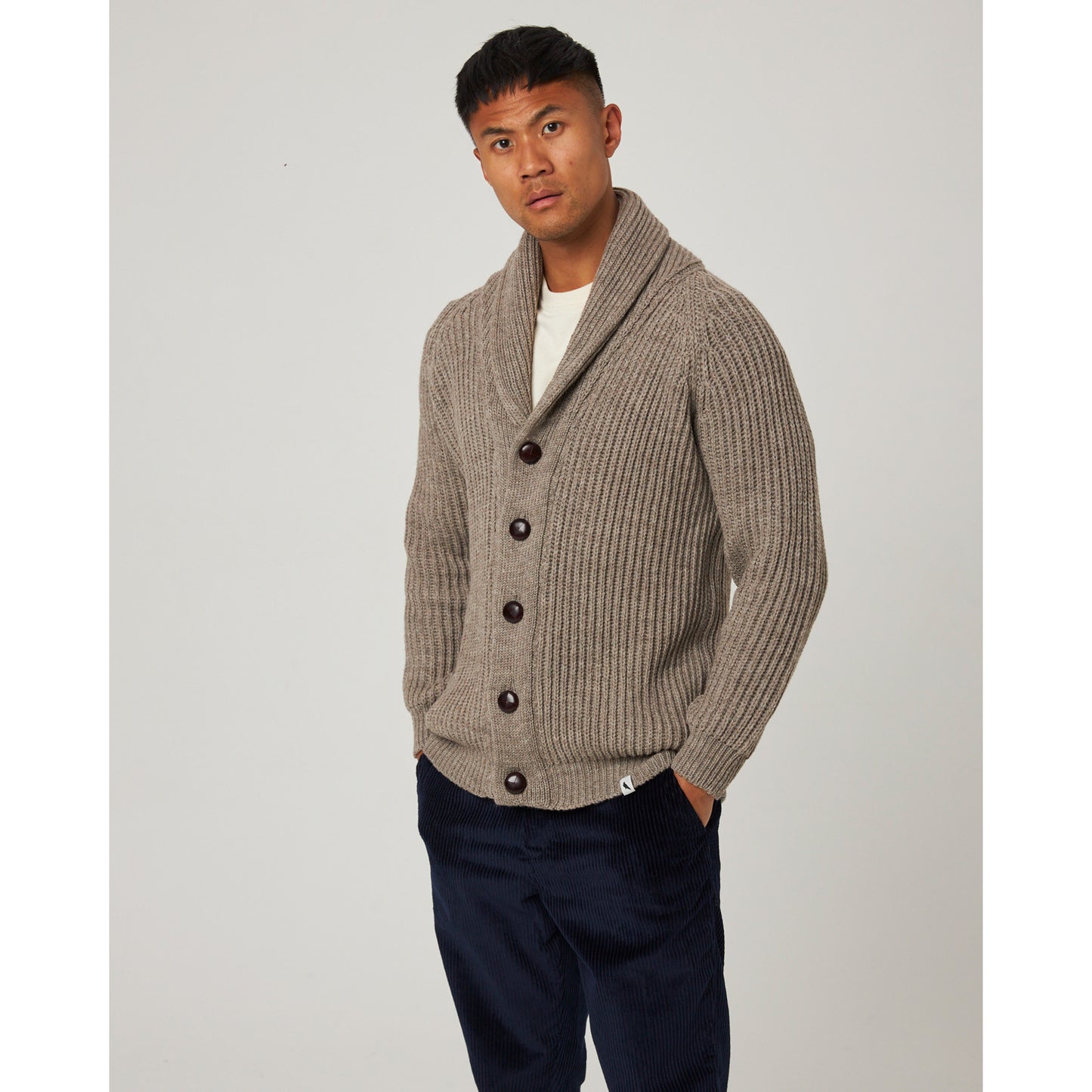 Product image for Herring Wilkinson Cardigan by Peregrine in oak