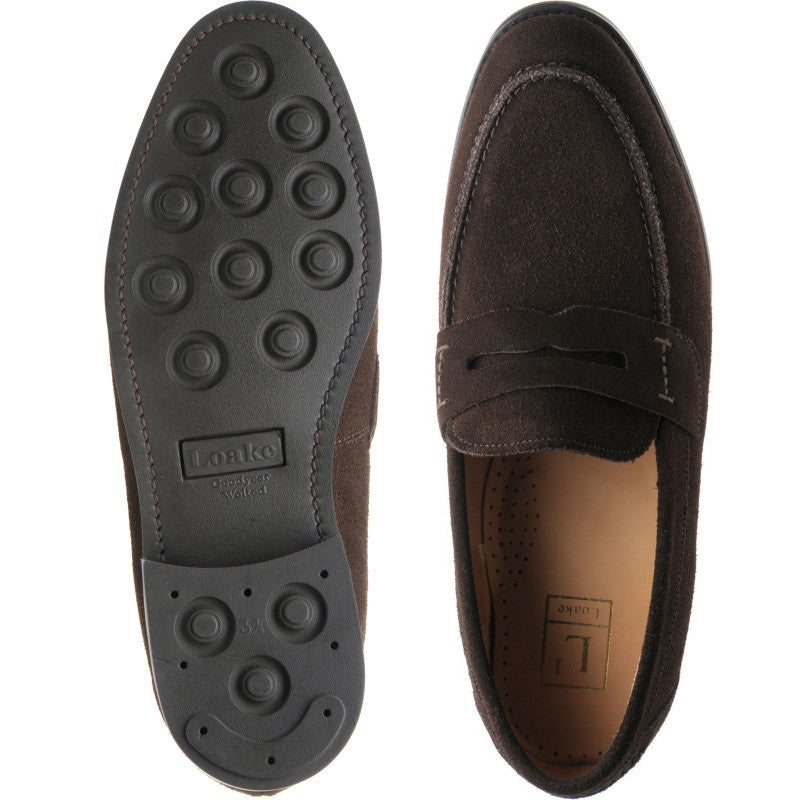 Product image for Loake 356 in dark brown suede