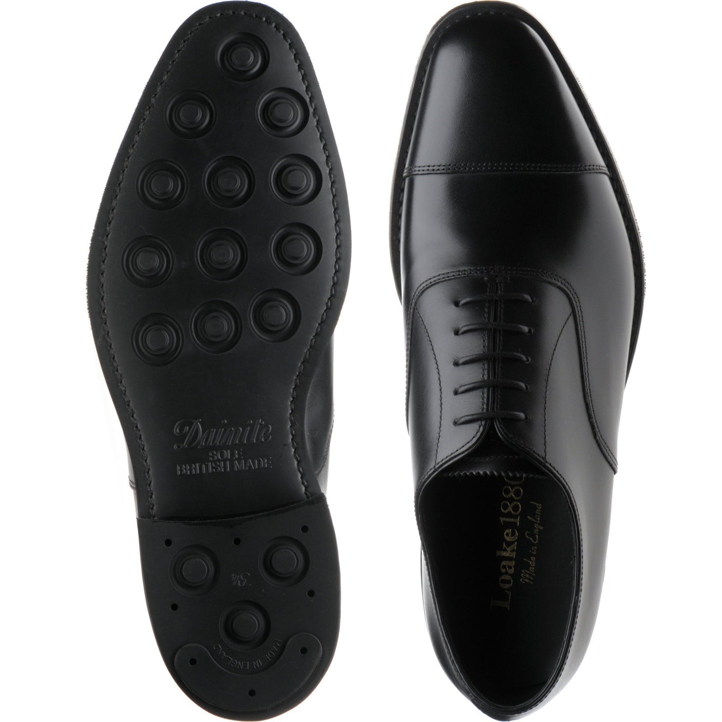 Product image for Loake Aldwych (Rubber) in black calf