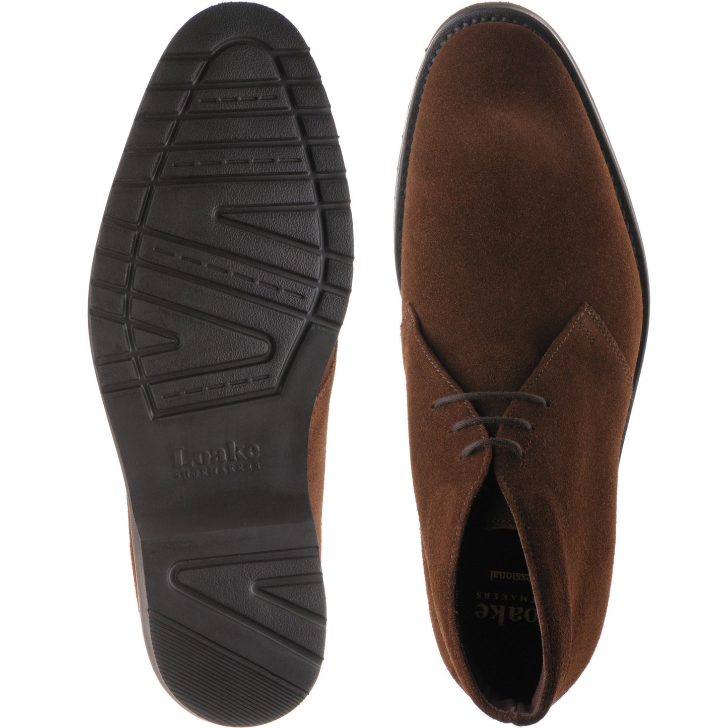 Product image for Loake Altman mens rubber-soled boots in brown suede