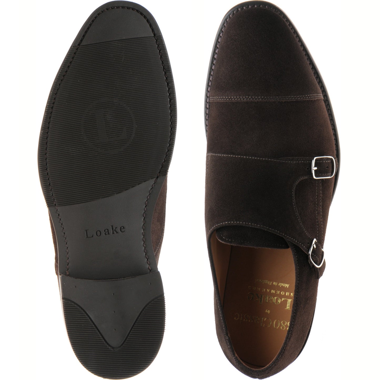 Product image for Loake Cannon (Rubber) in dark brown suede