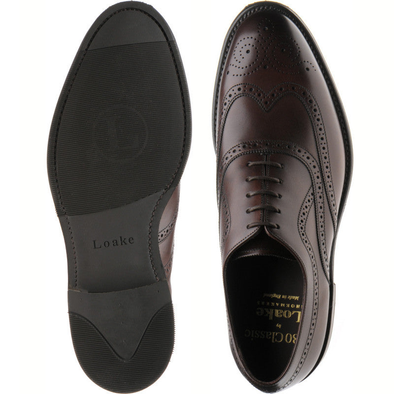 Product image for Loake Castlegate in scorched walnut calf