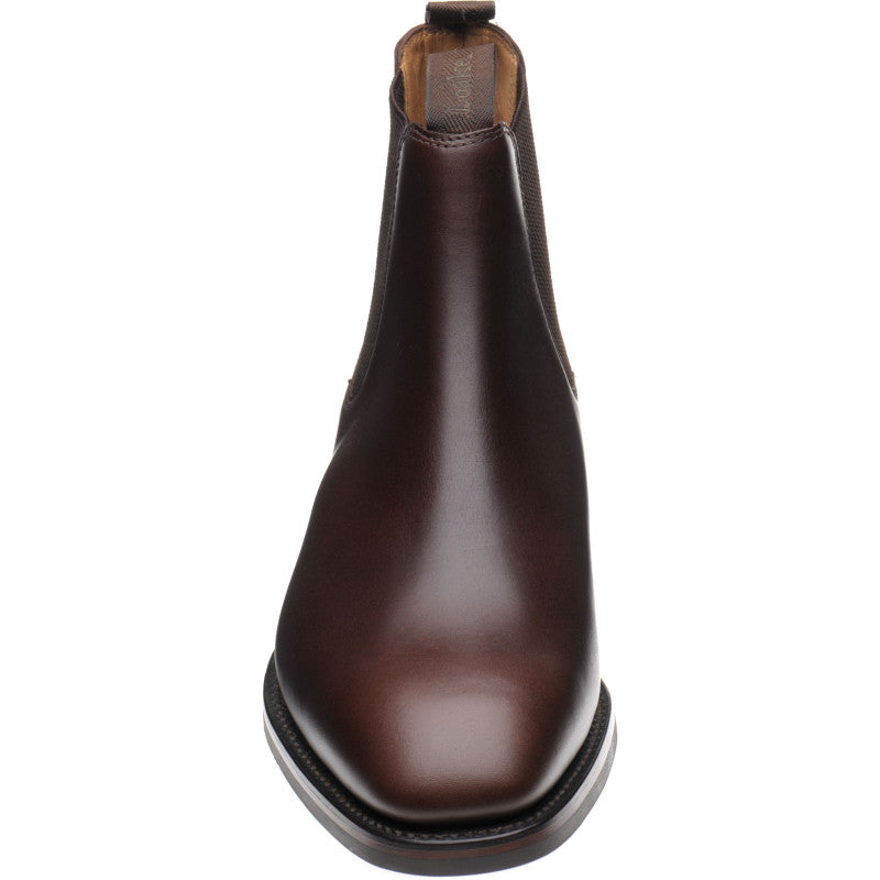 Product image for Loake Chatsworth (Rubber) in dark brown waxed calf