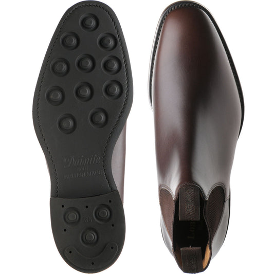 Product image for Loake Chatsworth (Rubber) in dark brown waxed calf