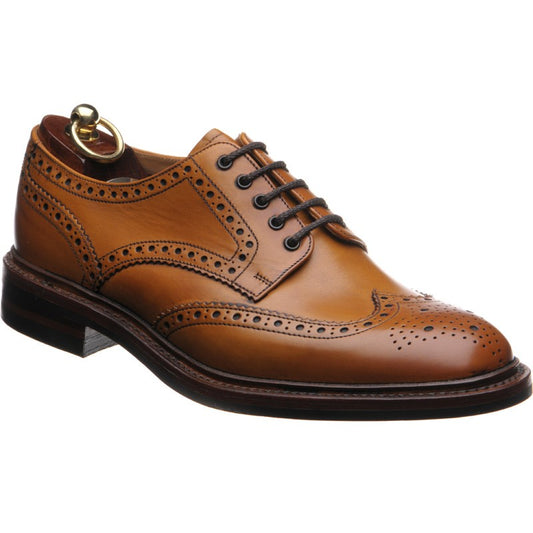 Product image for Loake Chester (Rubber) mens rubber-soled brogues in tan calf