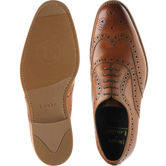 Product image for Loake Fearnley Rubber in tan calf
