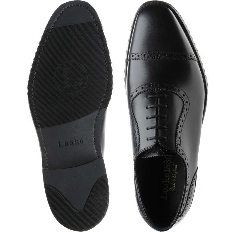 Product image for Loake Fleet in black calf