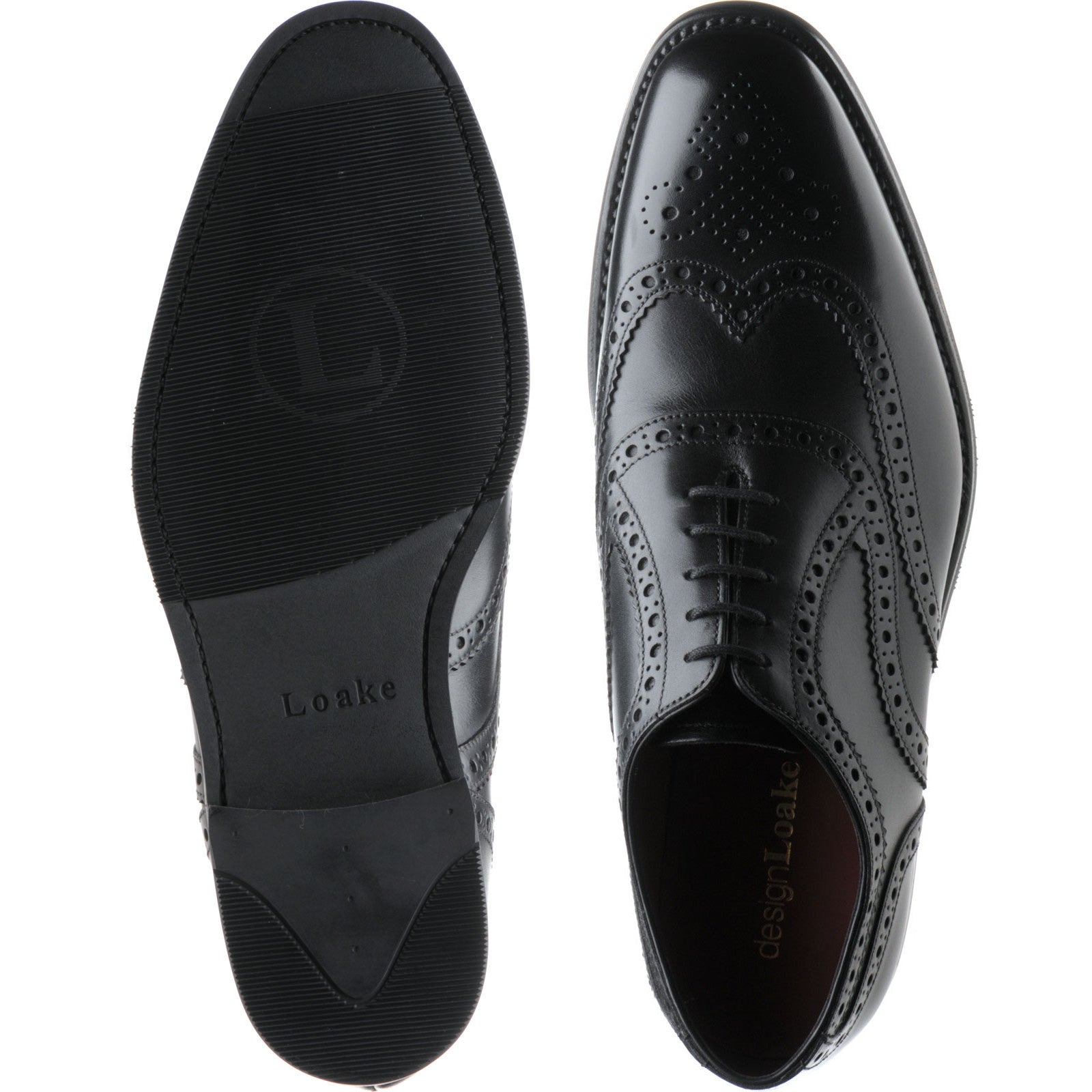 Product image for Loake Kerridge in black calf