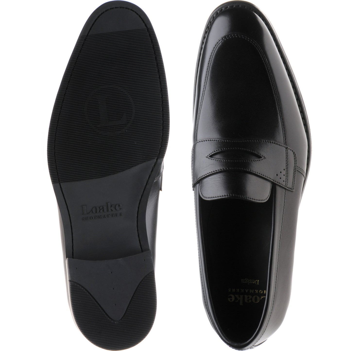 Product image for Loake Lynch in black calf