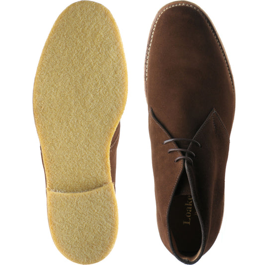 Product image for Loake Rivington mens Chukka boots in brown suede (second)
