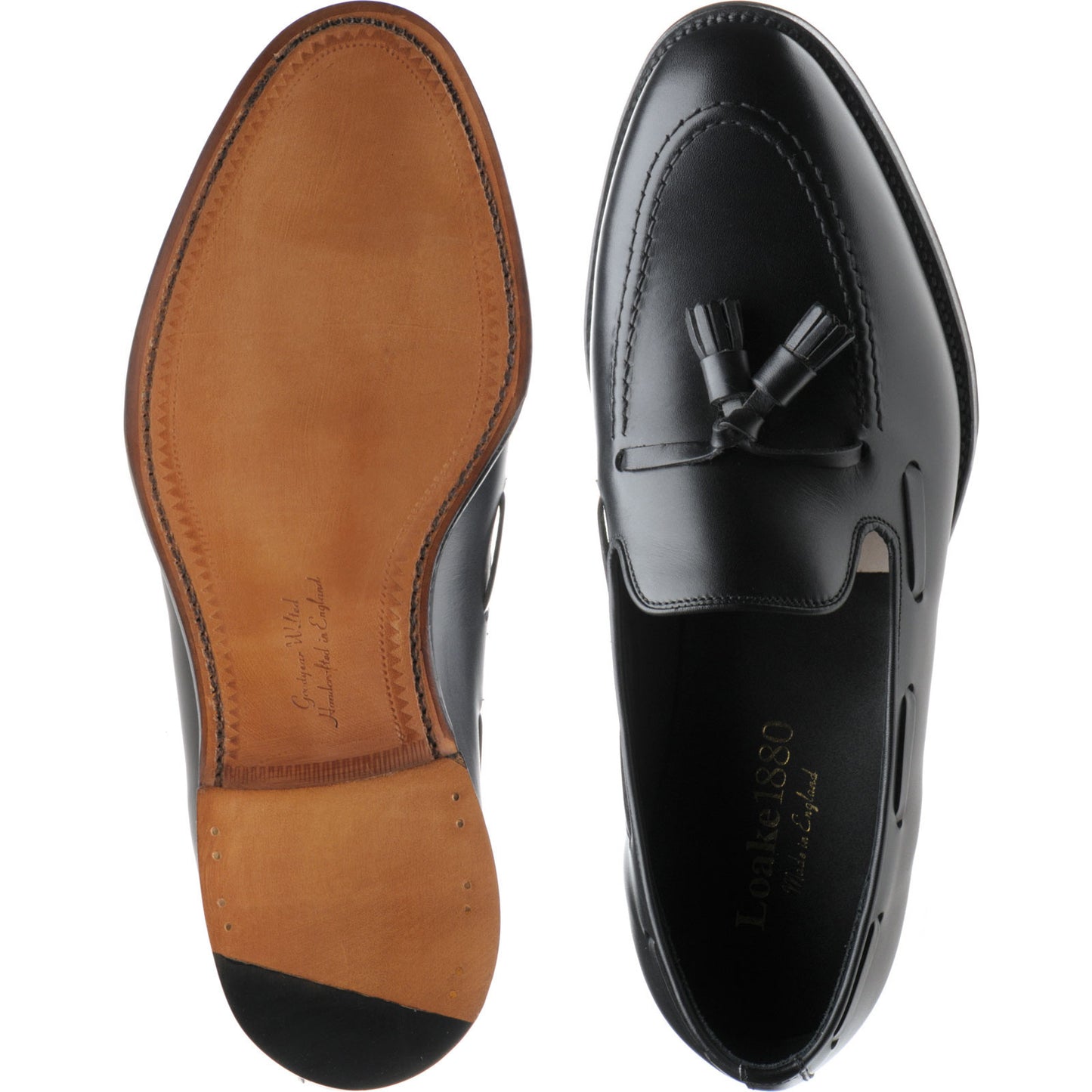 Product image for Loake Russell in black calf