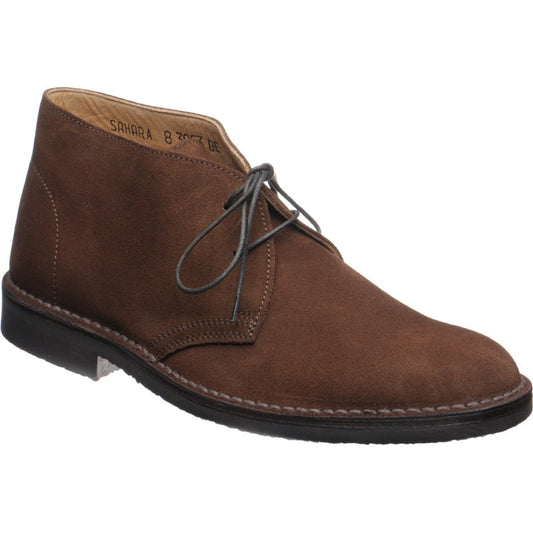 Product image for Loake Sahara mens rubber-soled Chukka boots in brown suede