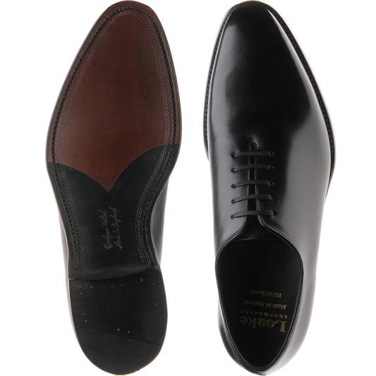 Product image for Loake Wholebury mens wholecuts in black calf (second)