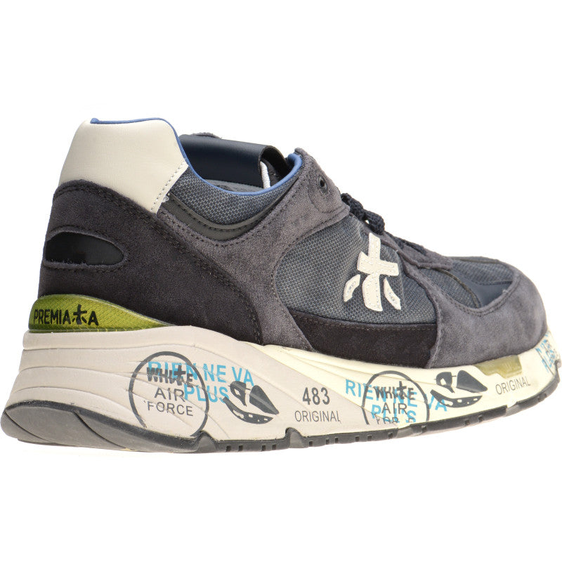 Product image for Premiata Mase mens rubber-soled trainers in navy