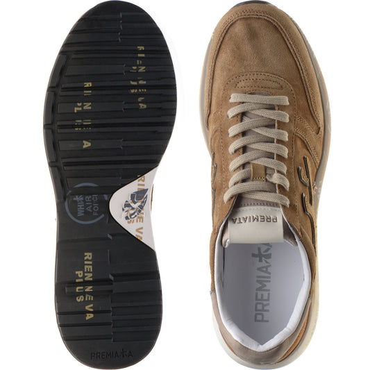 Product image for Premiata Mick mens rubber-soled trainers in brown