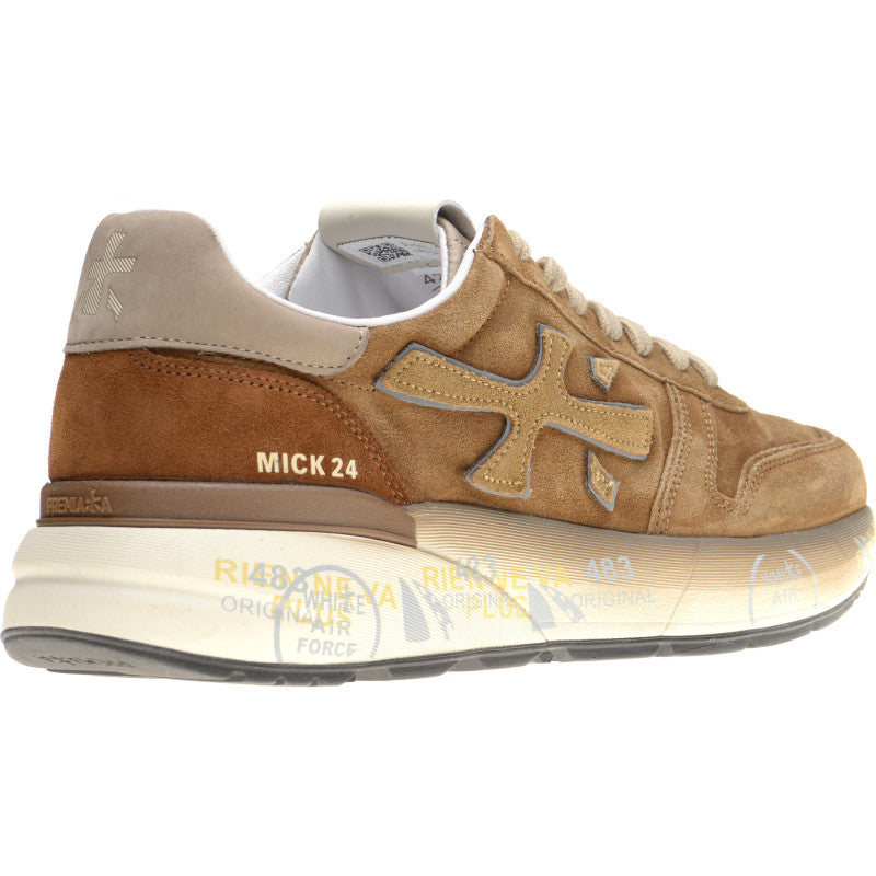 Product image for Premiata Mick mens rubber-soled trainers in brown