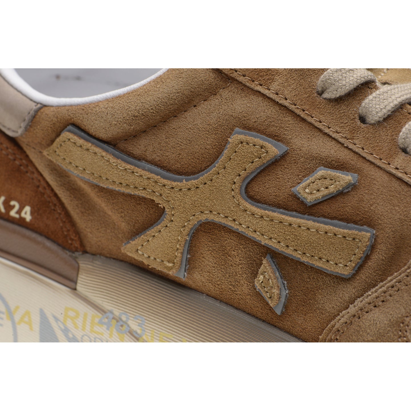 Product image for Premiata Mick mens rubber-soled trainers in brown