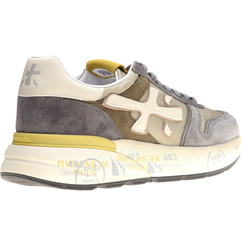 Product image for Premiata Mick mens rubber-soled trainers in grey