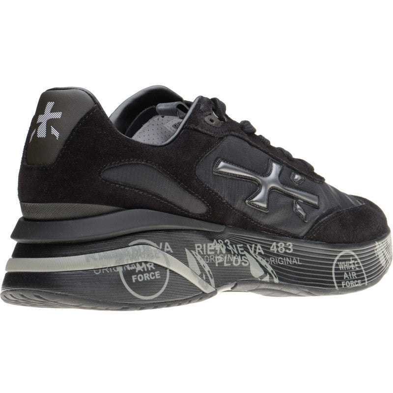 Product image for Premiata Moerun mens rubber-soled trainers in black