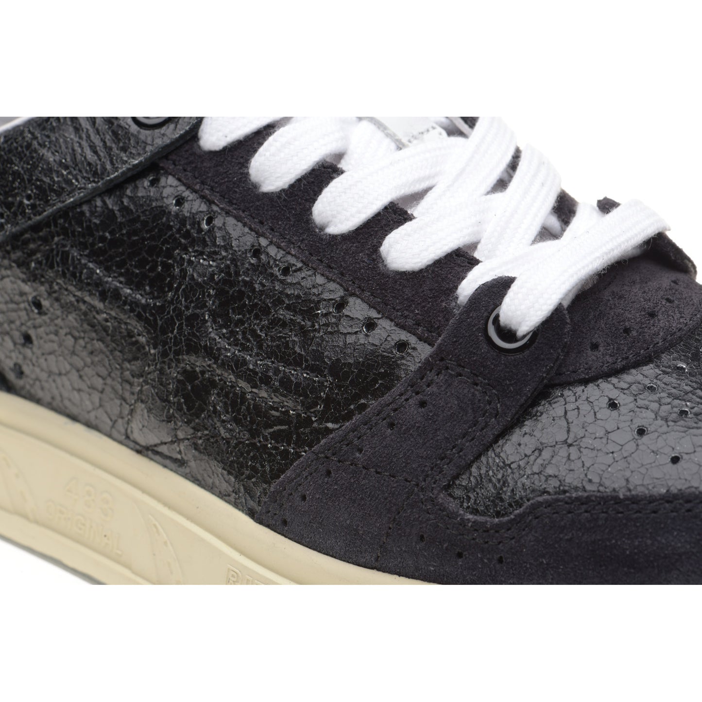 Product image for Premiata Quinn mens rubber-soled trainers in black