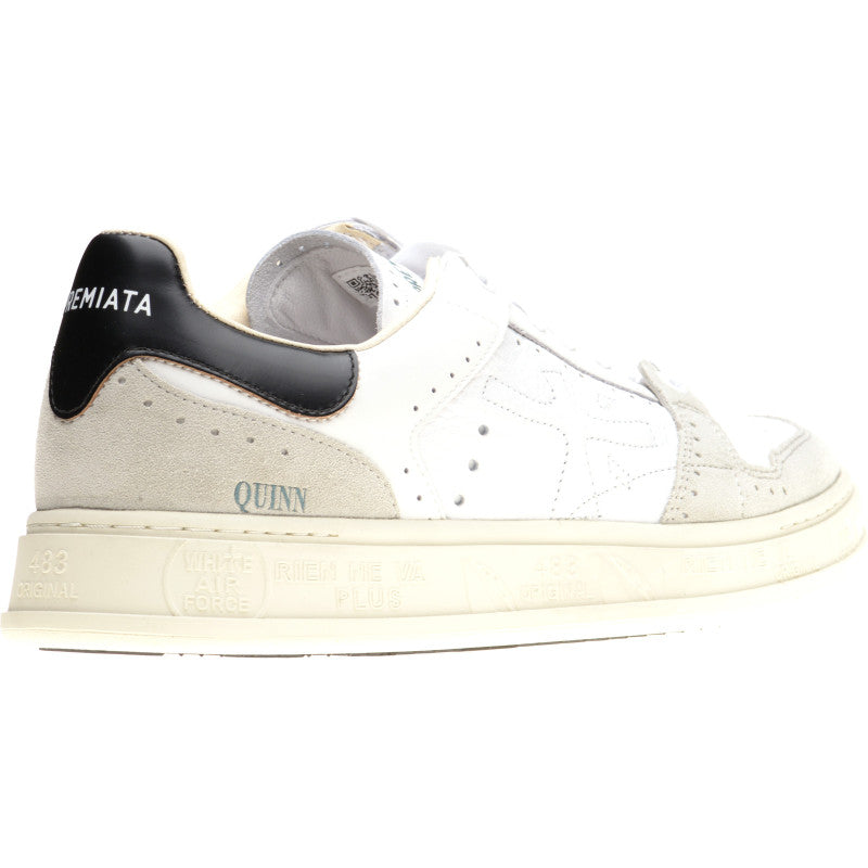 Product image for Premiata Quinn mens rubber-soled trainers in white and grey