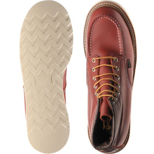 Product image for Red Wing 6-Inch Classic Moc mens rubber-soled boots in russet taos (irish setter)