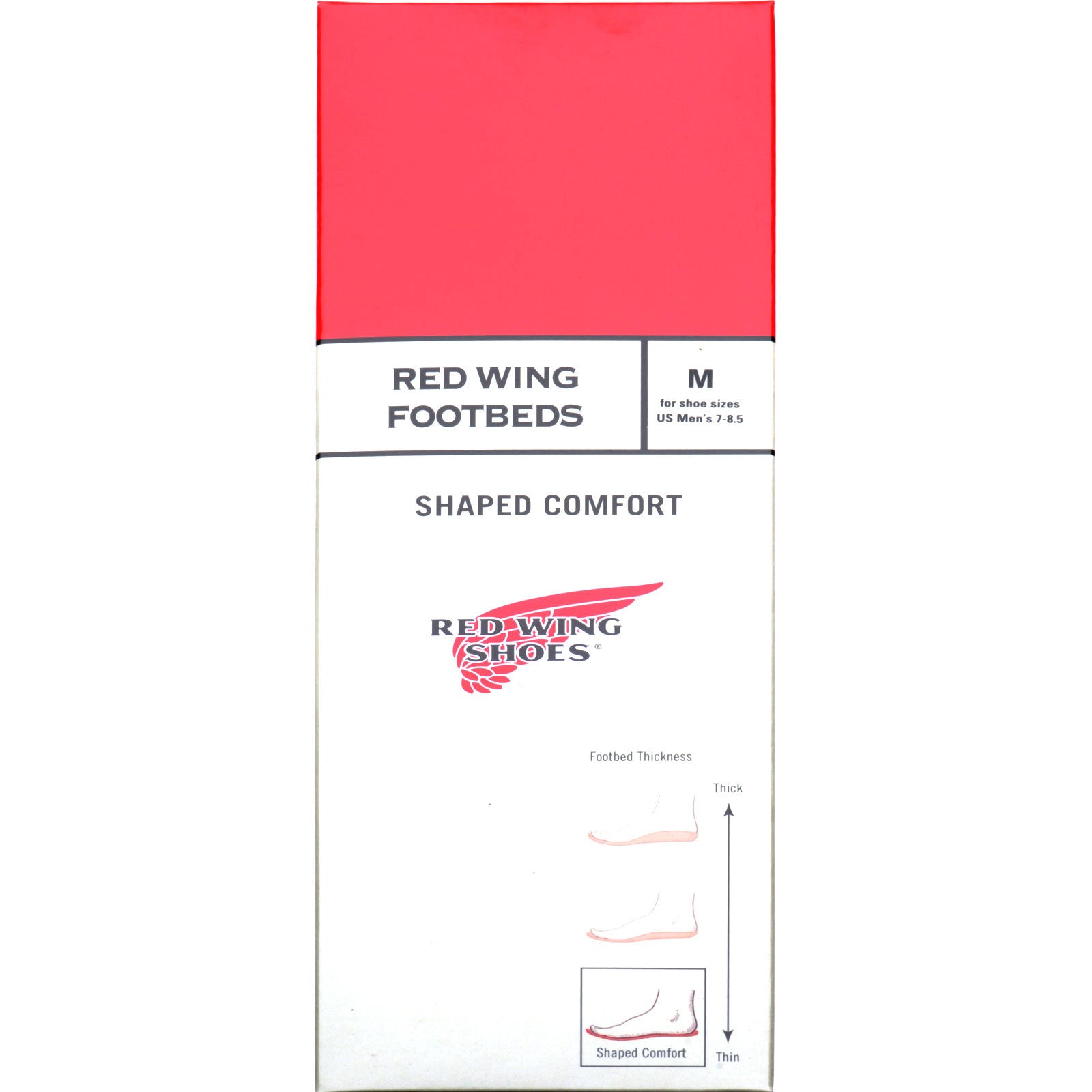 Product image for Red Wing Footbeds in red and suede