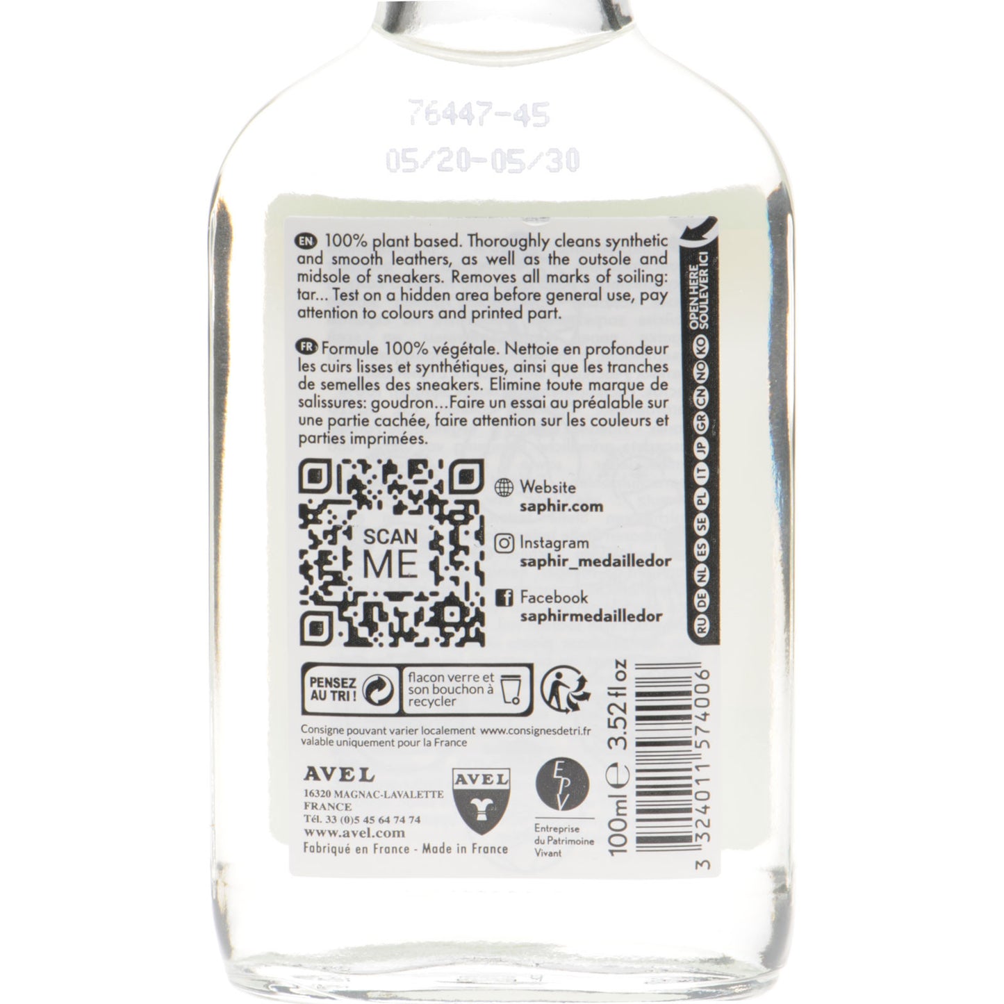 Product image for Saphir Sneaker Deep Cleaner in deep cleaner