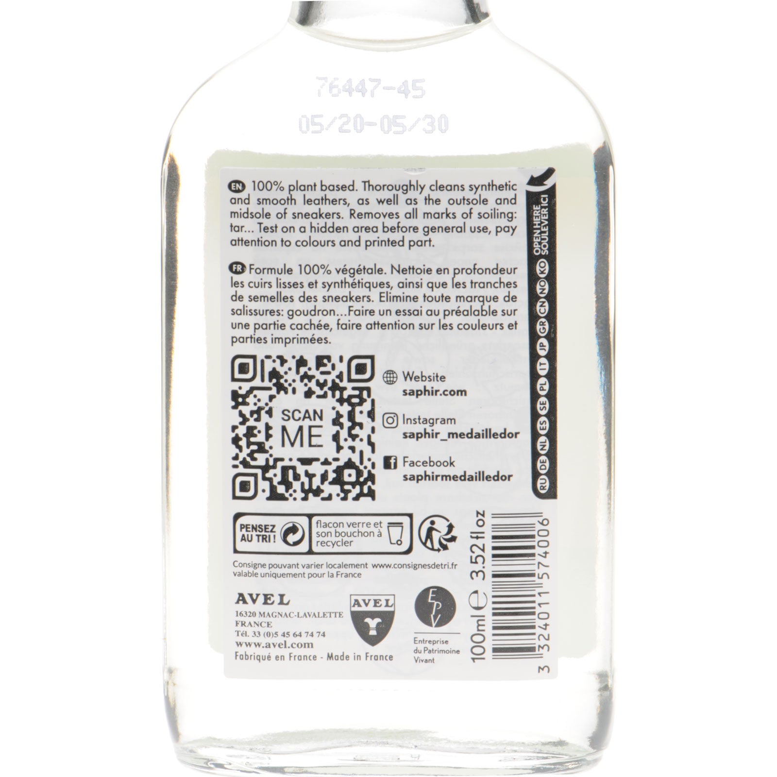 Product image for Saphir Sneaker Deep Cleaner in deep cleaner