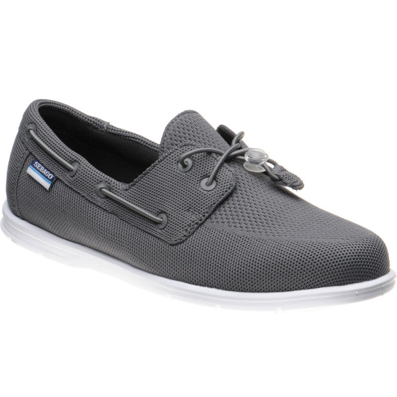 Product image for Sebago Monterey mens rubber-soled deck shoes in dark grey