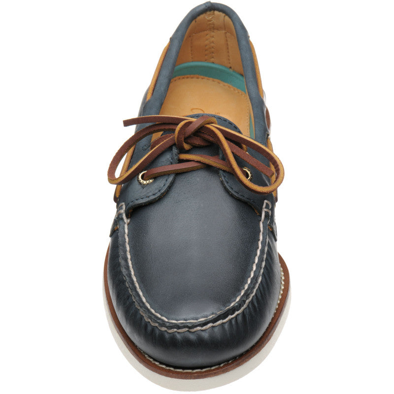 Product image for Sperry AO Gold mens rubber-soled Derby shoes in navy