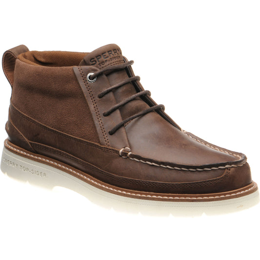 Product image for Sperry Plushwave Lug mens rubber-soled Chukka boots in brown