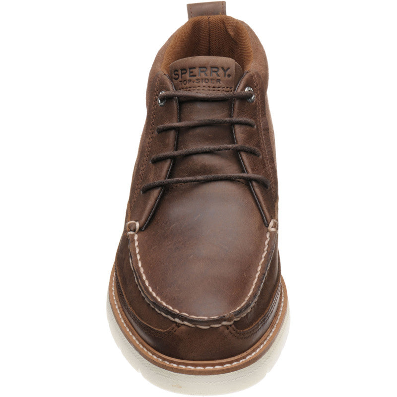 Product image for Sperry Plushwave Lug mens rubber-soled Chukka boots in brown