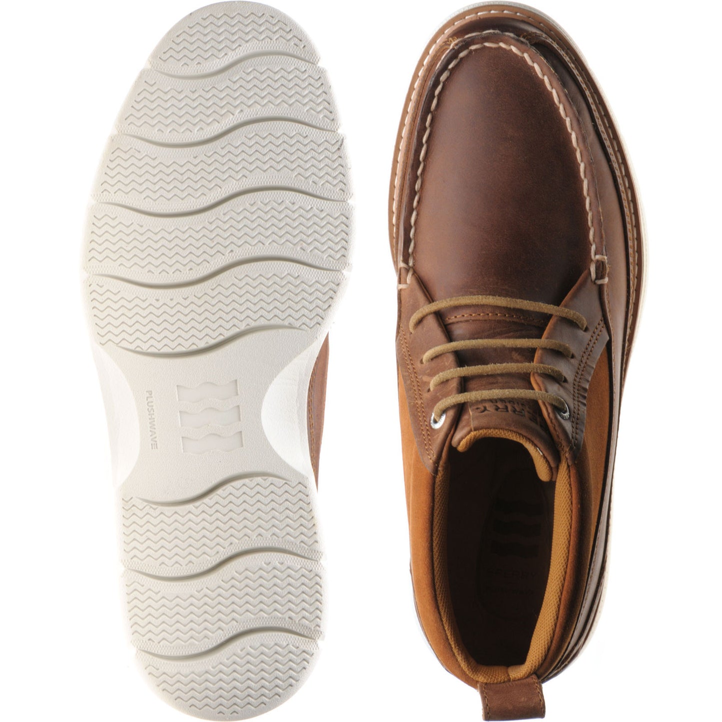 Product image for Sperry Plushwave Lug mens rubber-soled Chukka boots in tan