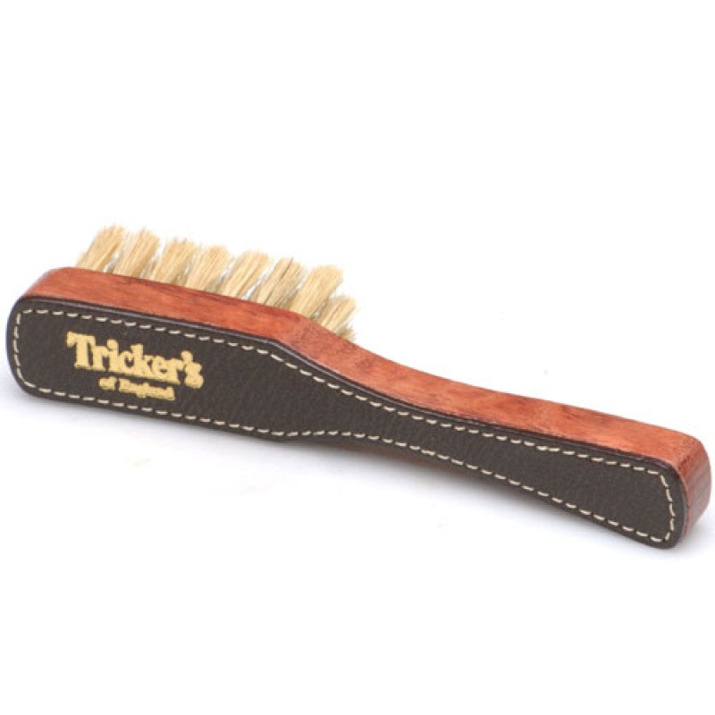 Product image for Trickers Shoe Brush Welt in white horse bristle