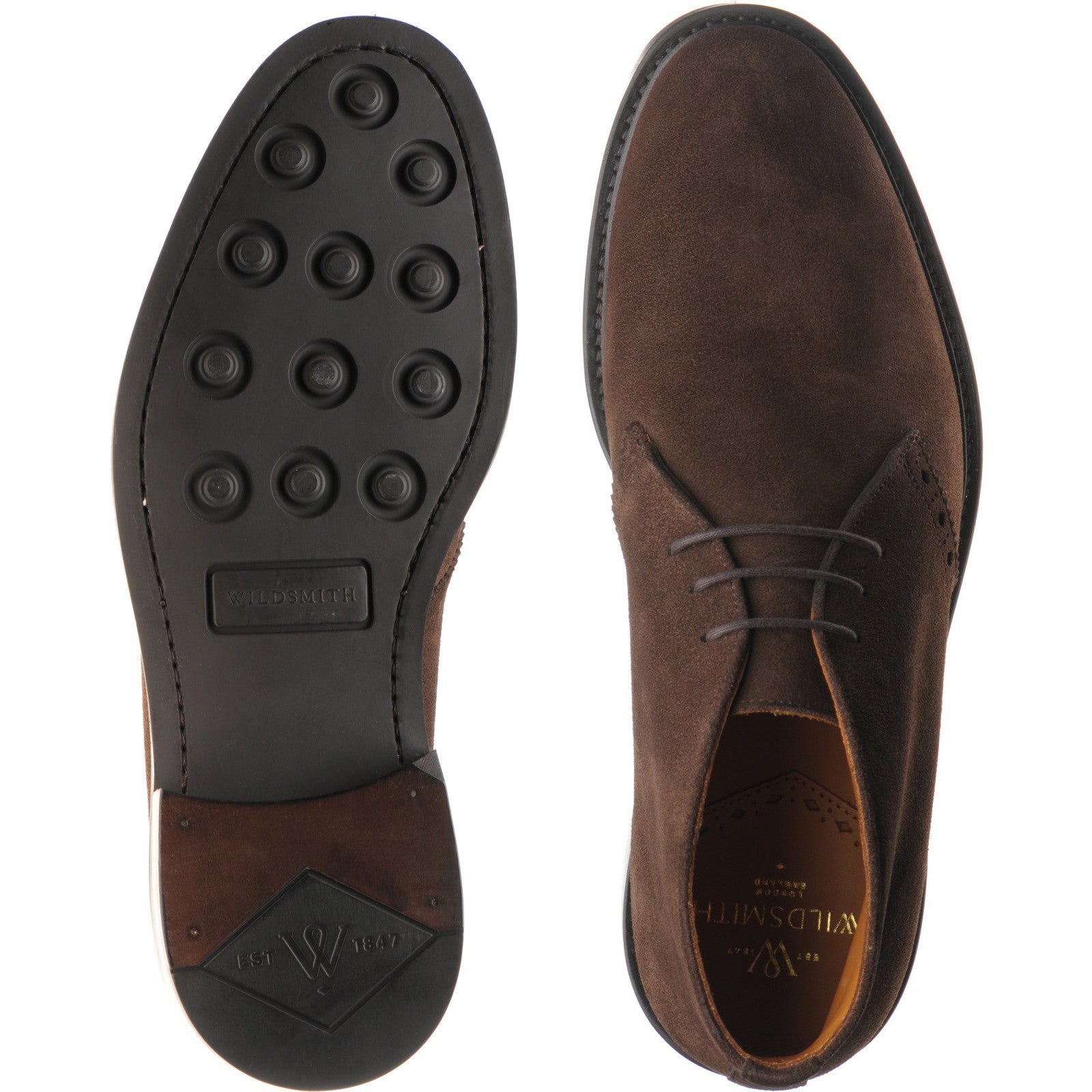 Product image for Wildsmith Model 12 in dark brown suede