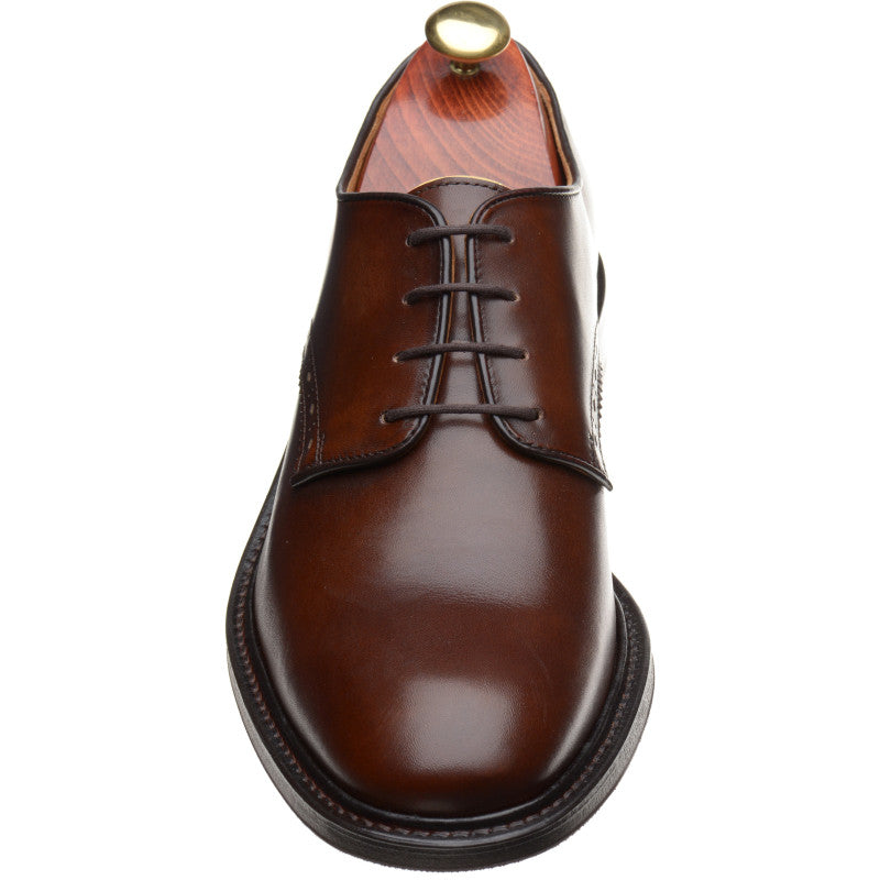 Product image for Wildsmith Model 26 mens rubber-soled Derby shoes in dark brown calf