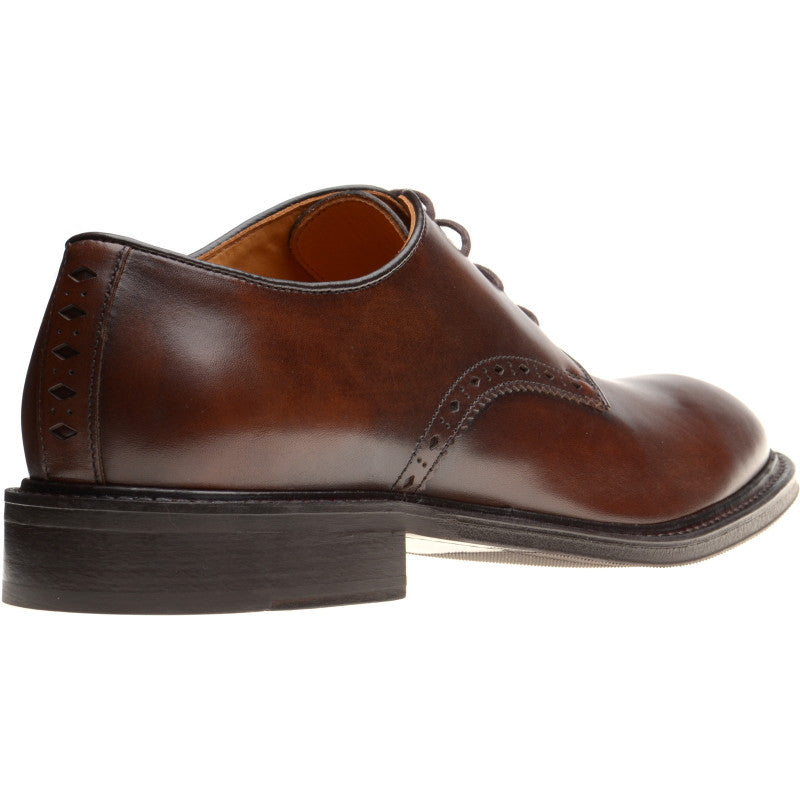 Product image for Wildsmith Model 26 mens rubber-soled Derby shoes in dark brown calf
