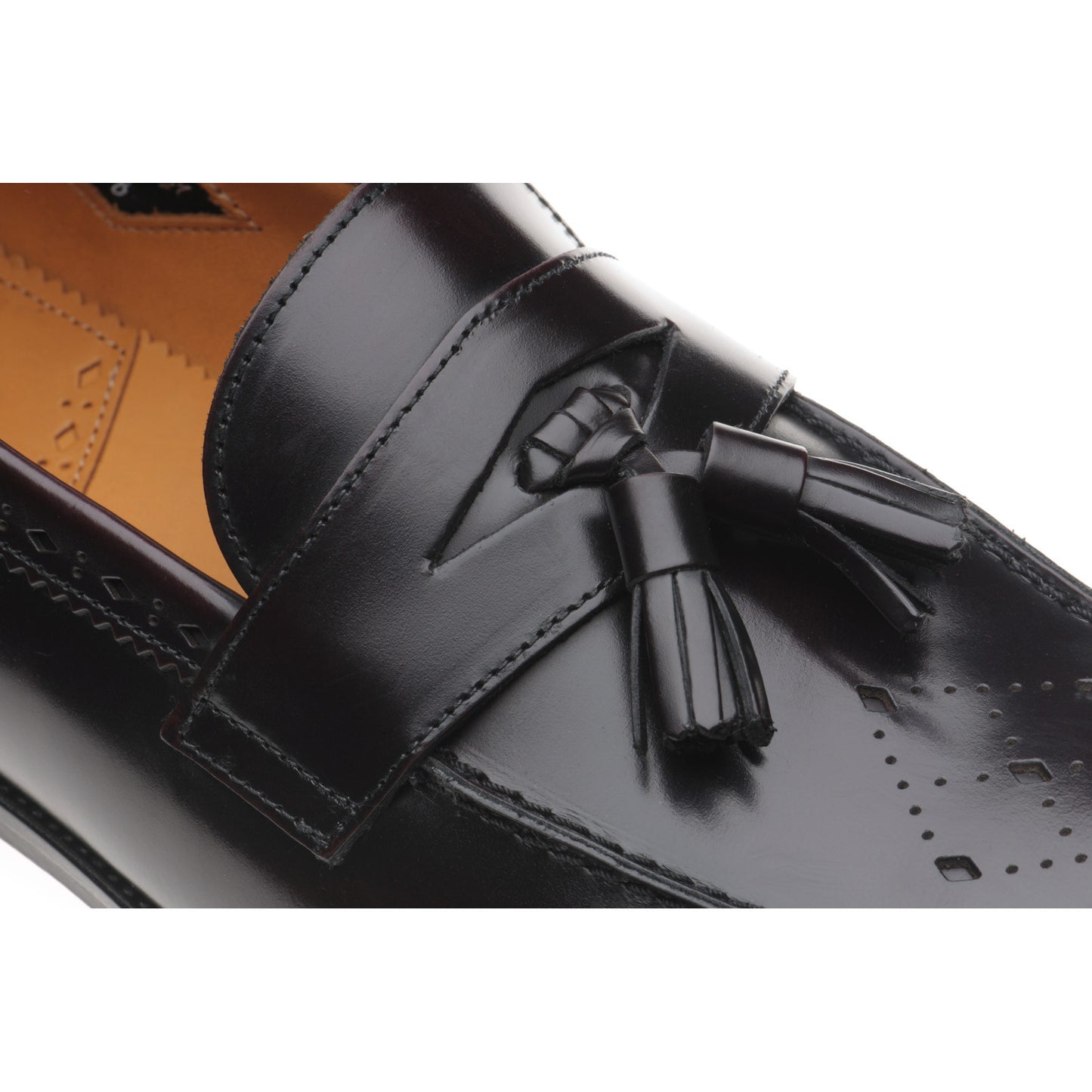 Product image for Wildsmith Model 27 mens tasselled loafers in burgundy polished