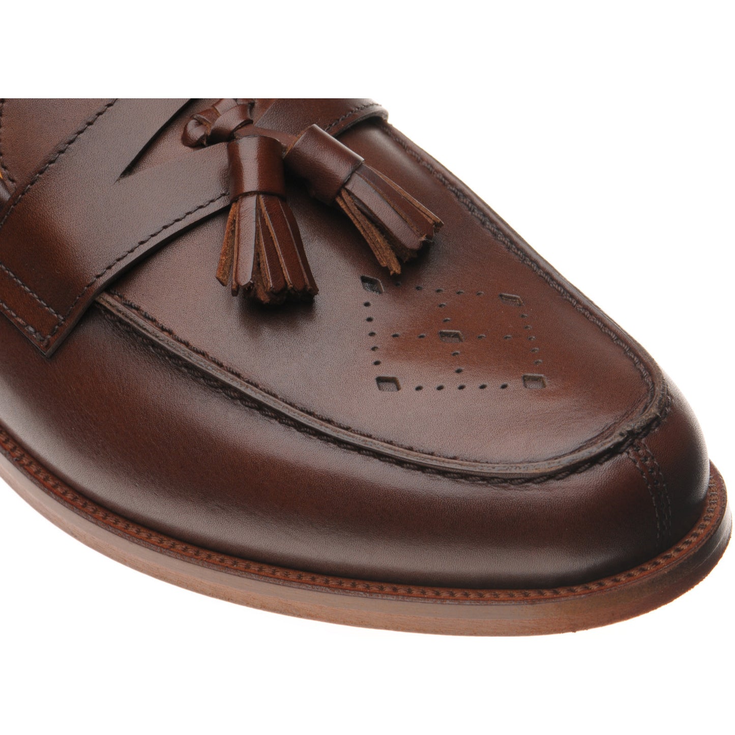 Product image for Wildsmith Model 27 mens tasselled loafers in cognac calf (second)