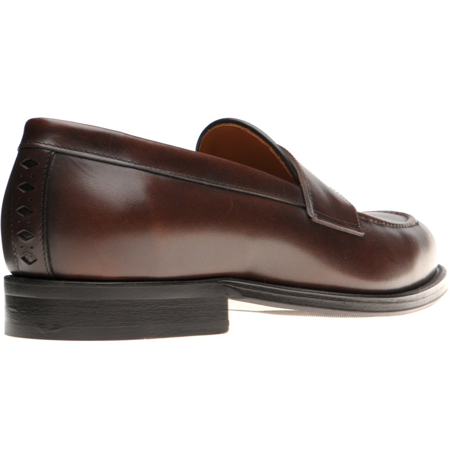 Product image for Wildsmith Model 31 mens rubber-soled loafers in dark brown calf (second)